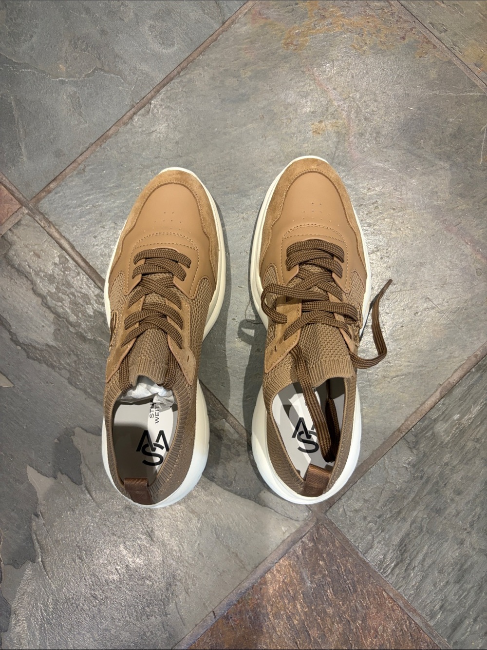 Stuart Weitzman Women's Tan Sneakers